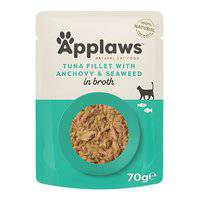 Applaws Tuna with Anchovy And Seaweed in Broth Wet Cat Food Pouch