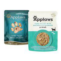 Applaws Tuna with Anchovy And Seaweed in Broth Wet Cat Food Pouch