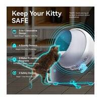 صندوق فضلات القطط كاتلينك سكووبر لاكشري برو إكس AI ذاتي التنظيف مع إزالة الروائح