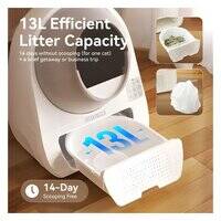 صندوق فضلات القطط كاتلينك سكووبر لاكشري برو إكس AI ذاتي التنظيف مع إزالة الروائح