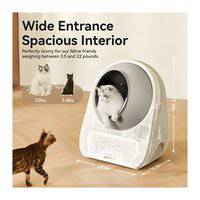 صندوق فضلات القطط كاتلينك سكووبر لاكشري برو إكس AI ذاتي التنظيف مع إزالة الروائح