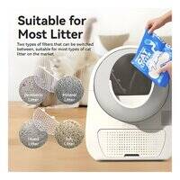 صندوق فضلات القطط كاتلينك سكووبر لاكشري برو إكس AI ذاتي التنظيف مع إزالة الروائح