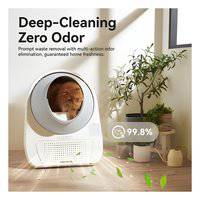 صندوق فضلات القطط كاتلينك سكووبر لاكشري برو إكس AI ذاتي التنظيف مع إزالة الروائح