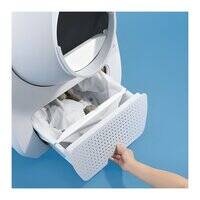 صندوق فضلات القطط كاتلينك سكوب يونج برو إكس إيه آي ذاتي التنظيف مع مزيل للروائح، سعة 13 لترًا، 63×62×74 سم - رمادي