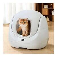 صندوق فضلات القطط كاتلينك إس إي لايت بتقنية الذكاء الاصطناعي، مع خاصية التنظيف الذاتي وإزالة الروائح، مقاس 64×56×60 سم - رمادي