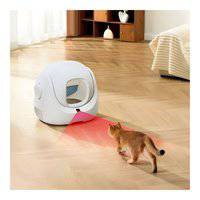 صندوق فضلات القطط كاتلينك إس إي لايت بتقنية الذكاء الاصطناعي، مع خاصية التنظيف الذاتي وإزالة الروائح، مقاس 64×56×60 سم - رمادي