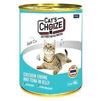 CATS CHOIZE CAN WET CAT FOOD TUNA & JELLY400Gx12 6