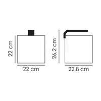 حوض أسماك سيانو كيوب 10 LED