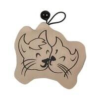 D&D Home I Love Happy Cats Chase Toy with Bell