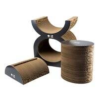 D&D Home I Love Happy Cats Faye Cardboard Scratcher Playground Set