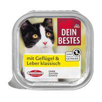 Dein Bestes Nassfutter Katze mit Geflügel & Leber klassisch 100 g