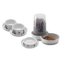 Flamingo Cats in Love Cat Bowl