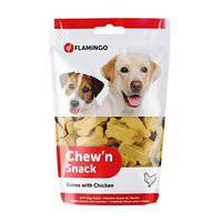 Flamingo Chew'n Snack Soft Bones with Chicken Dog Treats 150g