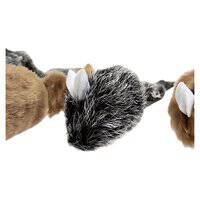 Flamingo Frank Mouse Brown/Black Plush Cat Toy 5cm