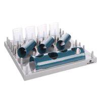 Flamingo Puzzle Feeder Fumbo Interactive Cat Toy Grey/Blue