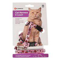 Flamingo Ziggi Flower Cat Harness And Leash