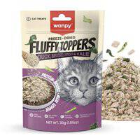 Wanpy Freeze Dried Fluffy Toppers Duck, Brussels Sprouts and Kale for Cat- 30g