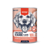 Wanpy Complete And Balanced Canned Premium Loaf Checken and Salmon For Dog - 400g