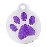 GoScribe Pet Tag Glitter Enamel Paw ID Tags