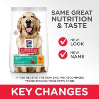 Hill's Science Plan Adult Perfect Weight Large Breed Dog Food with Chicken