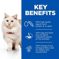 Hill's Science Plan Hypoallergenic Adult Cat Food No Grain Egg & Insect Protein