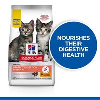 Hill's Science Plan Perfect Digestion Kitten Cat Food with Chicken & Brown Rice