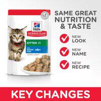 أكياس طعام القطط الصغيرة من هيلز ساينس بلان، قطع طرية ومرق