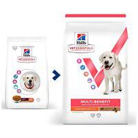 هيلز ڤيت إسينشالز  طعام جاف للكلاب البالغة متعدد الفوائد من 1 إلى 5 سلالات كبيرة مع لحم الضأن والأرز