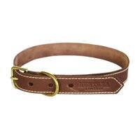 Huntlea Lion Leather Dog Collar