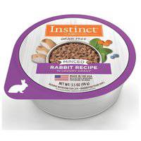 Instinct Minced Cups Real Rabbit Recipe Wet Cat Food 100G