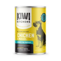 Kiwi Kitchens Barn Raised Chicken & Mussel Dinner Canned Wet Puppy Food 67601