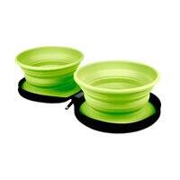KIWI WALKER Travel Double Bowl for Dogs