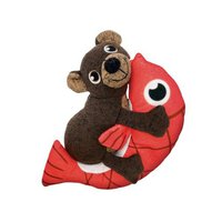 Kong Pull-A-Partz Pals Bear Squeaker Dog Toy PPA22