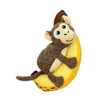 Kong Pull-A-Partz Pals Monkey Squeaker Dog Toy PPA21