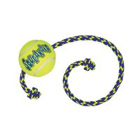 Kong SqueakAir Ball w/ Rope Dog Toy AST21