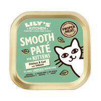 Lily's Kitchen Chicken Cod And Salmon Pate Kitten Wet Food 85G