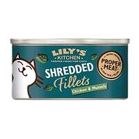Lily's Kitchen Shredded Fillets Chicken & Mussels in Broth Wet Cat Food 70G