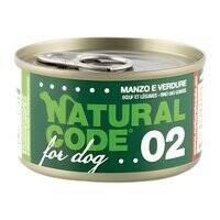 Natural Code Beef And Vegetables Cooking Water Wet Dog Food - 90G
