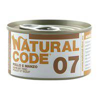 Natural Code Chicken And Beef Cooking Water Wet Cat Food - 85G