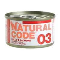 Natural Code Chicken And Salmon Cooking Water Wet Cat Food - 85G