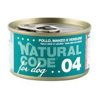 Natural Code Chicken Beef And Vegetables Cooking Water Wet Dog Food - 90G