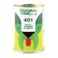 Natural Code Chicken Salmon And Carrots Pate Wet Dog Food - 400G