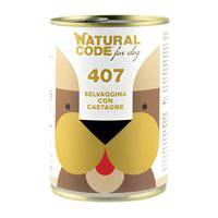 Natural Code Game And Chestnuts Pate Wet Dog Food - 400G