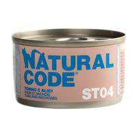 Natural Code Steril 04 Tuna And Anchovies Wet Cat Food - 85G