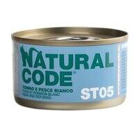 Natural Code Steril 05 Tuna And Sea Bass Wet Cat Food - 85G