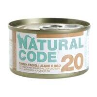 Natural Code Tuna Beans And Seaweeds Cooking Water Wet Cat Food - 85G