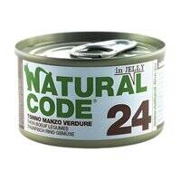 Natural Code Tuna Beef And Vegetables Soft Jelly Wet Cat Food - 85G