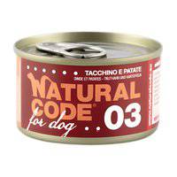Natural Code Turkey And Potatoes Cooking Water Wet Dog Food - 90G