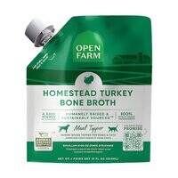 Open Farm Homestead Turkey Bone Broth Meal Topper for Dogs And Cats 12OZ