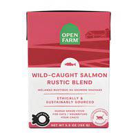 طعام القطط المبلل من أوبن فارم – خليط ريفي من سلمون بري 155 جرام